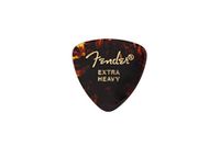 Fender Klassieke celluloid gitaar plectrums 346 vorm, schildpad schildpad, extra zwaar, 72 stuks