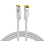 Draka Patchkabel RJ45 Patchkabel Cat.6A S/FTP LSZH, UC900 TM31 weiß 3m - 1 VPE = 5 Stück