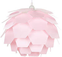 Beliani segre - kinderlamp-roze-synthetisch materiaal