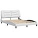 Hvar Cadre de lit sans matelas similicuir blanc 120x200 cm