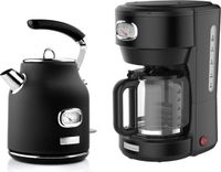 Westinghouse Set de 2 pièces - Bouilloire 1,7L + Cafetière filtre - Noir