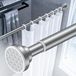 Tringle à rideaux réglable sans perçage 82-204 cm Argent