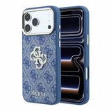 Guess hoesje - Geschikt voor iPhone 17 Pro Max - Geschikt voor iPhone 18 Pro Max - Kunstleer met strass - Blauw