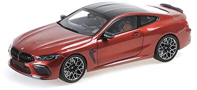 MINICHAMPS 110029020 - B-M-W M8 Coupe Red Metallic 2020 - schaal 1/18 - verzamelstuk miniatuur