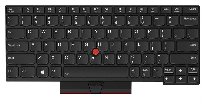 Lenovo 01YP210 - Notebook reserve-onderdeel - Zwart - Thinkpad X280