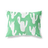 BonaMaison Petrol Groen-Wit Decoratieve Kussensloop, Kussenhoezen Bank, Decoratieve Kussenhoesjes, Kussensloop; Sofa, Slaapkamer, Kantoor, Auto 45x60 Cm - Ontworpen en vervaardigd in Turkije