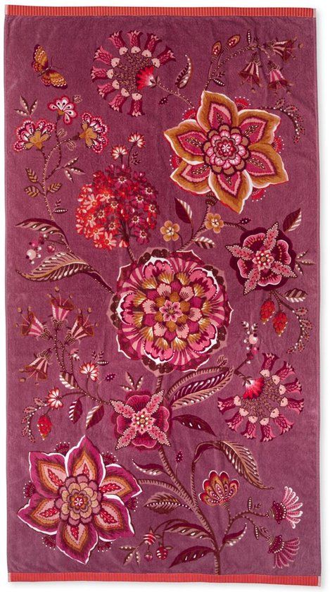 Pip Studio Viva La Vida Strandlaken - 100x180 cm - Lila