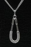 MOOYE ® - Collectie Zilveren Krachtveer ketting hanger