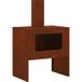Braise Braise Marron 60 x 40 x 96 cm Acier Patiné