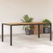 Prolenta Maison Exclusive - Tuintafel met acaciahout blad, zwart, van polyrotan