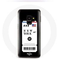 Maniacase Etui voor Samsung Galaxy S9 Air ticket New York