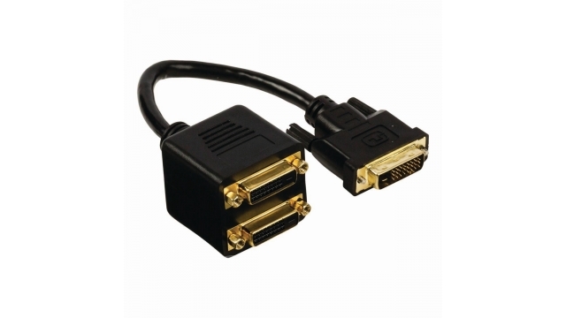 Nedis CCGP32950BK02 Dvi-kabel Dvi-d 24+1-pins Male - 2x Dvi-d 24+1-pins Female 0 2 M Zwart