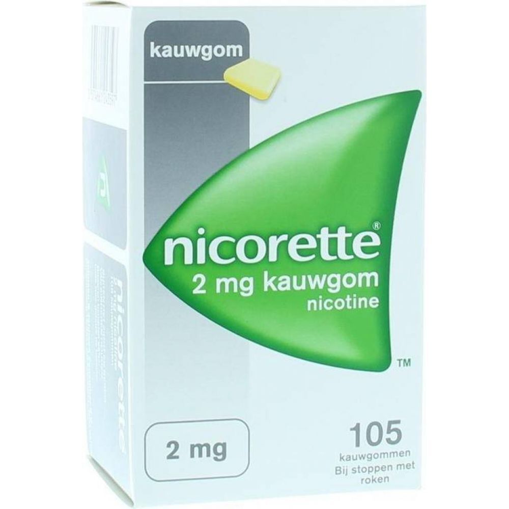 Nicorette Kauwgom 2mg Classic 105st