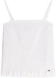 Tommy Hilfiger Tommy Jeans Tank Top Dames Maat S Katoenmix Wit