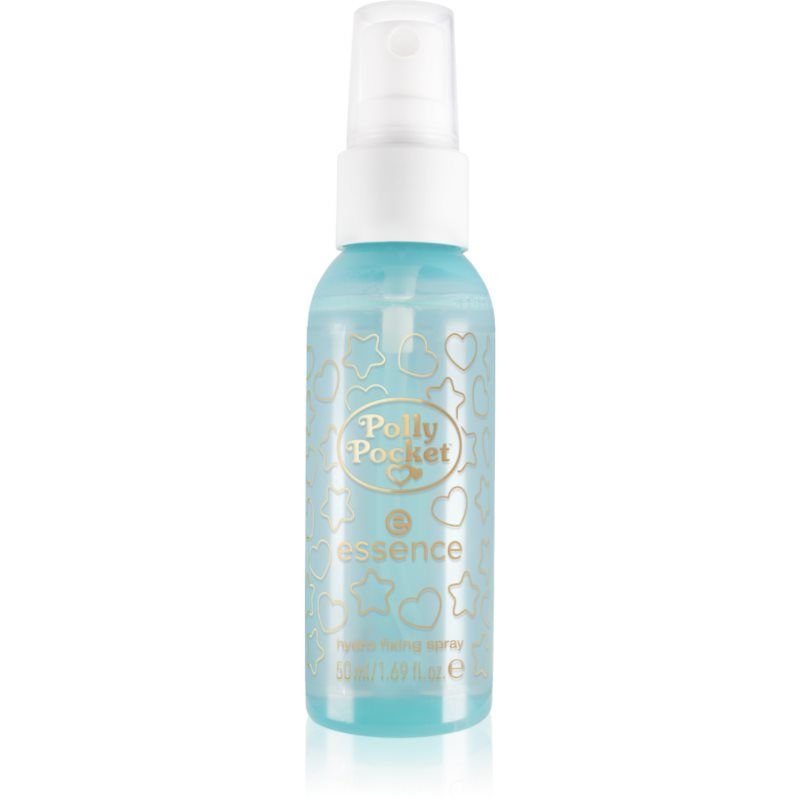 essence Polly Pocket hydrofixing spray, nr. 01, transparant, hydraterend, fixerend, stralend fris, veganistisch, olievrij, zonder parabenen, zonder microplastic deeltjes, per stuk verpakt (50 ml)