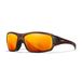 Wiley X Breach Lunettes de soleil polarisées Or Brun Orange Unisexe
