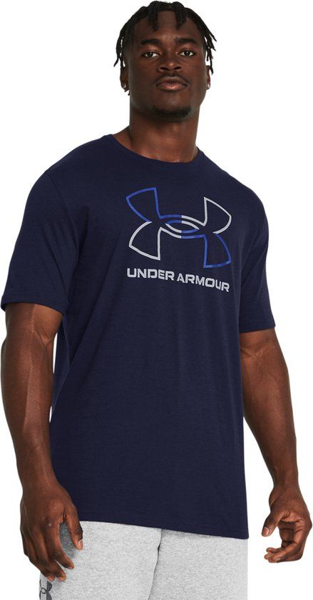 Under Armour UA GL FOUNDATION UPDATE SS Heren Sportshirt - Blauw - Maat L