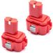 vhbw 2x batterie compatible avec Makita 6793D, 6706D, 6706DW, 6705DWA, 6791DW, 6792D, 6792DW, 6706DWA, 6791D, 6794D, 6796D outil (3000 mAh, NiMH, 9,6 V)