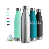 Thermosfles 750 ml, Bpa-Vrij, Roestvrijstalen Waterfles, Lekvrij, VacuüM-GeïSoleerd, Metalen Fles, Gemakkelijk Mee Te Nemen, voor Yoga, Fitness, Camping