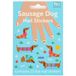 Rex London Autocollants pour ongles chien saucisse enfant (x30)