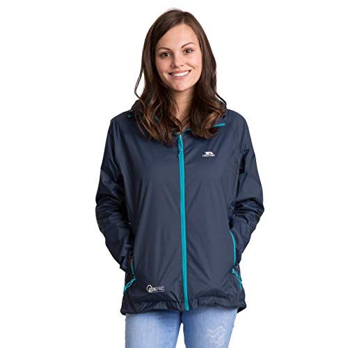 Trespass Dames Compact Oprolbare Qikpac Regenjas - 5045274438659