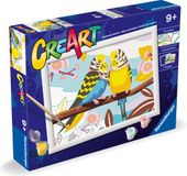 Ravensburger - Lovely Budgies - CreArt Schilderen op Nummer - 9+ Jaar