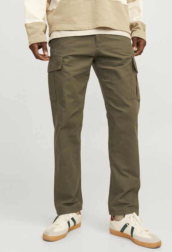 JACK&JONES Heren Cargo Broek JPSTKANE BARKLEY CARGO PANT NOOS Olive Night