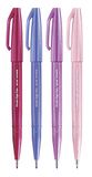 Pentel SES15C Brush Sign Pen Set van 4 stuks "Lente" assortiment