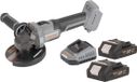 Procraft Industrial AG125Abb accu haakse slijper 20 V 125 mm borstelloos + 2x accu 2,0 Ah + oplader