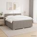 Maison Exclusive - Lit boxspring avec matelas taupe 180 x 200 cm tissu