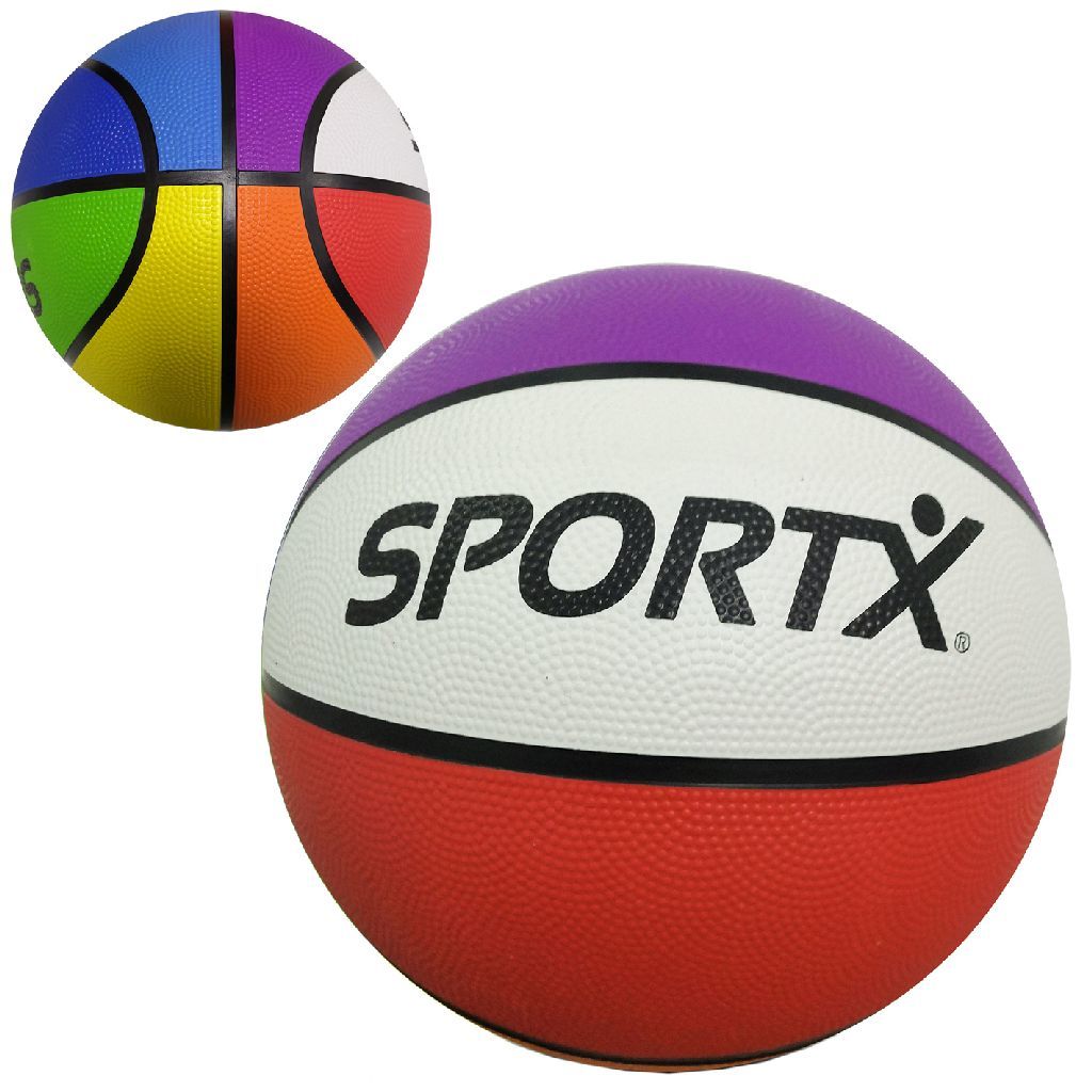 SportX Basketbal - Multicolour - 24cm - Rubber