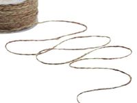Furlanis - Vlecht jute messen, voor verpakking, geschenkpakketten - rood, 50 m