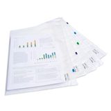 Rapesco 1803 Zippi-Map met Kunststof Rits, Transparant, A4+, Set van 5