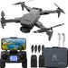 Nuvance S109 - Drone avec caméra et GPS - Mini caméra 1080p - Noir mat