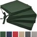 Unyqoos Ibenzoa® Premium set van 4 stoelkussens – 60% katoen / 40% polyester, 45 x 40 x 5 cm, ademend en vormvast