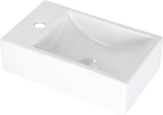 Plieger Houston Fontein Bak - 37x23cm - Links - Wit