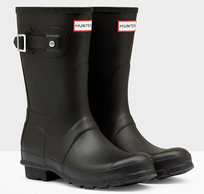 Hunter Women's Original Short Wellington Boots - Black - Size 38 - Women's