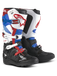 Alpinestars Honda Tech 7 Enduro Drystar Bottes Noir Blanc Bleu Rouge Vif Taille 13