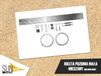 Sunshade GEMISCHT Balcony Awning Mounting Kit, Small Model