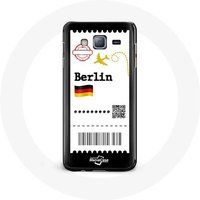Maniacase Etui voor Samsung Galaxy J3 Air ticket Berlijn
