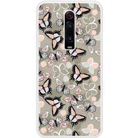 Xiaomi Beschermende siliconen case compatibel met Mi 9T Vintage Butterflies