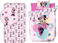 4KidsOnly Minnie Mouse Dekbedovertrek + Hoeslaken Eenpersoons 140x200 cm