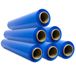 SIDI Verpakkingsfolie, blauwe folie, beschermende rol voor meubels, verhuisdozen, kunststof afdekking, 50 cm x 300 m, rekbaar, 6 stuks, blauw