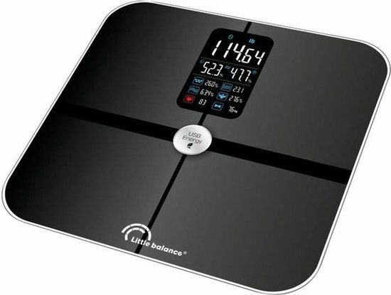 Little Balance 8415 Cardio Personenweegschaal - Digitaal - Max. 180 kg - Zwart