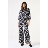 GARCIA H50115 Pantalon Femme Coupe Large Noir