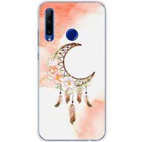 1001 coques Huawei Honor 20 Lite Dreamcatcher Lune Bedrukt Siliconen Hoesje