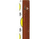 Opti Prym Ritssluiting Kunststof 4mm Roodbruin 60 cm