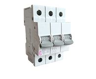 ETI - stroomonderbreker, 3-polig C32A, voor montage in DIN-rails, IP20, wit, 62506