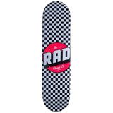 RAD Uniseks - volwassenen skateboard checker zwart/wit 8.25 "