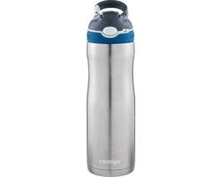Contigo Ashland Chill drinkfles met rietje, roestvrij staal, 590 ml, Monaco